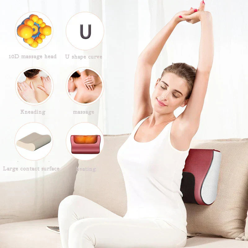 ꜱʜᴏᴘᴇᴀꜱʏ ™ Red Pillow Massager – جهاز تدليك الوسادة الحمراء