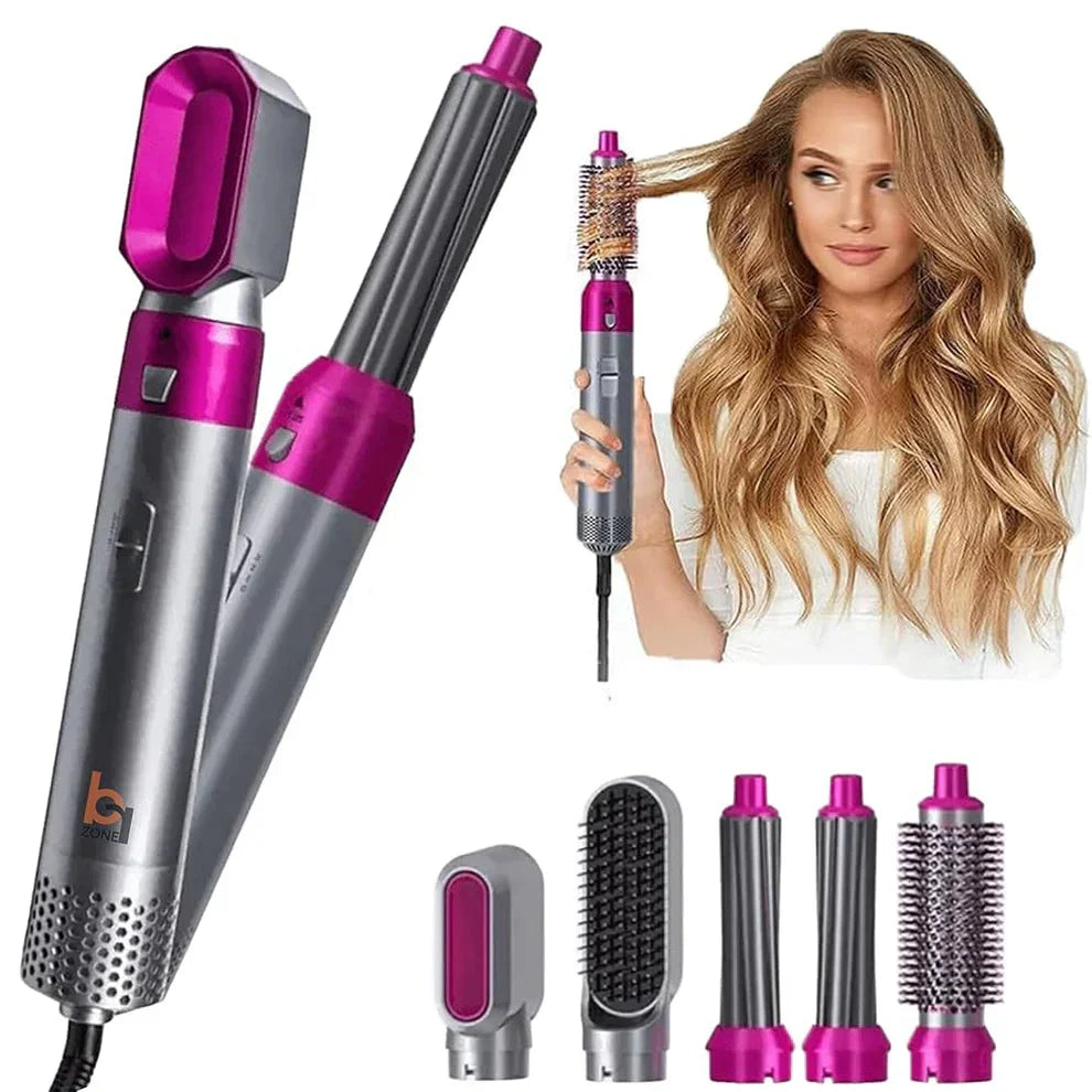 ꜱʜᴏᴘᴇᴀꜱʏ Hot Hair Brush 5 in 1 – فرشاة الشعر الساخنة 5 في 1