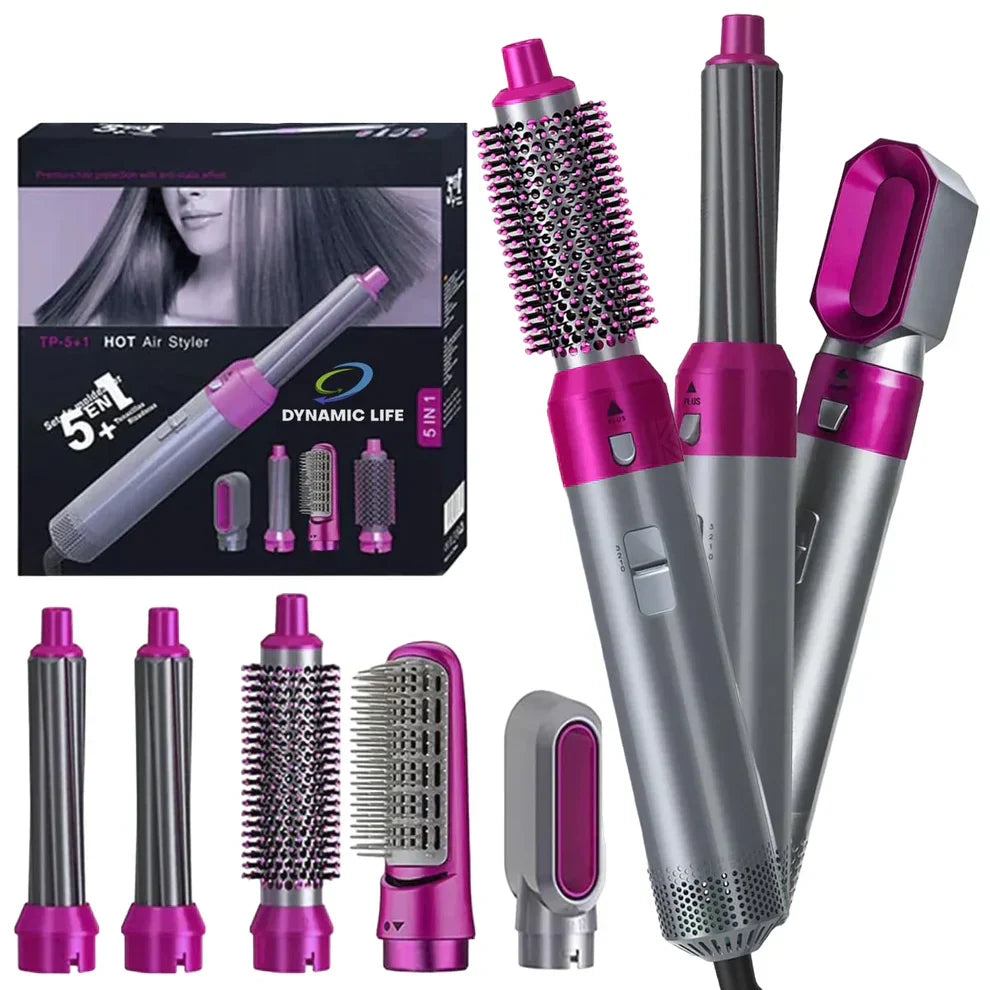 ꜱʜᴏᴘᴇᴀꜱʏ Hot Hair Brush 5 in 1 – فرشاة الشعر الساخنة 5 في 1