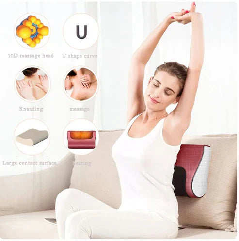 ꜱʜᴏᴘᴇᴀꜱʏ ™ Red Pillow Massager – جهاز تدليك الوسادة الحمراء