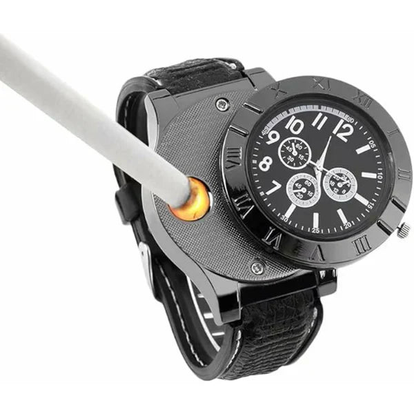 ꜱʜᴏᴘᴇᴀꜱʏ™Men's Military USB Lighter Watch