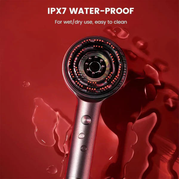 ꜱʜᴏᴘᴇᴀꜱʏ™ Scalp Massager Brush (Red) – فرشاة تدليك فروة الرأس (حمراء)